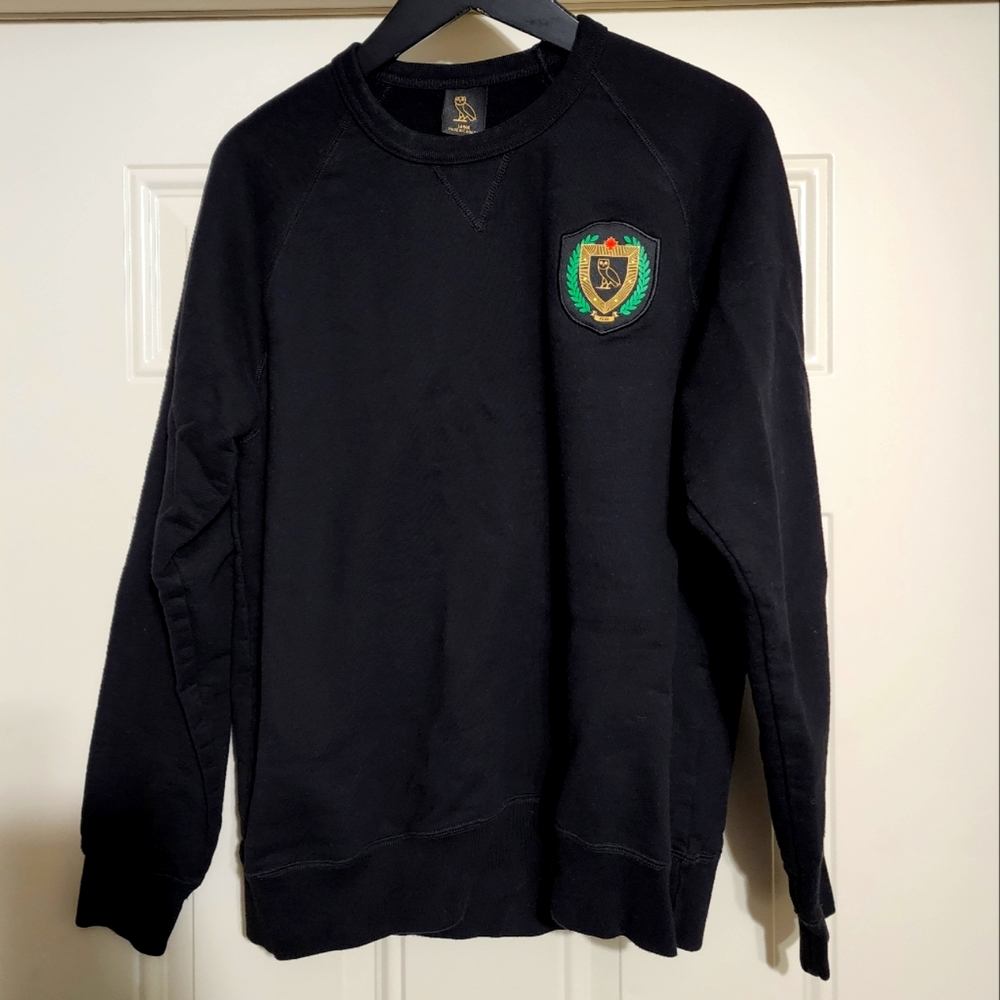October's Very Own (OVO) - Men's Black Crewneck sz L